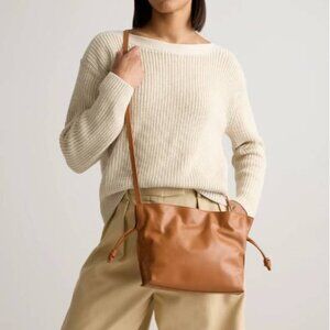 Quince Tan Leather Crossbody Bag